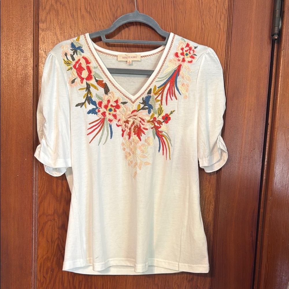 Solitaire Embroidered Top